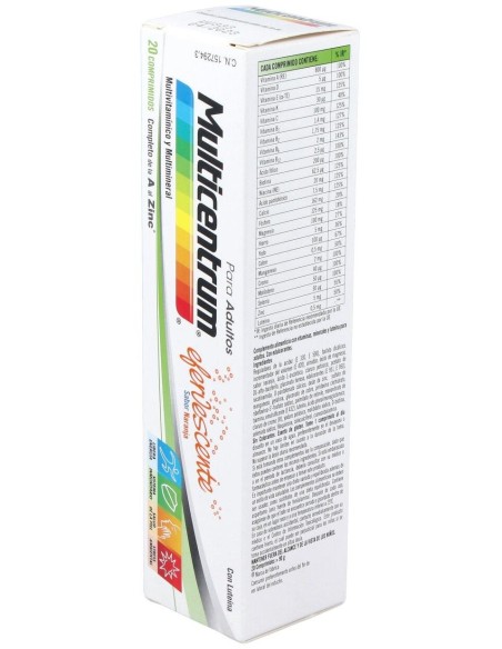 Multicentrum Adulto 20Comp. Eferv. de Multicentrum