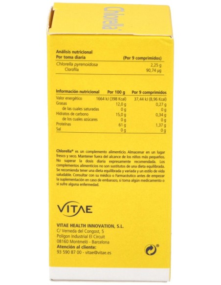 Chlorella 300 comprimidos de Vitae