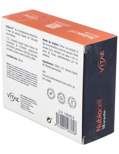 Nubiocell 10 ampollas de Vitae