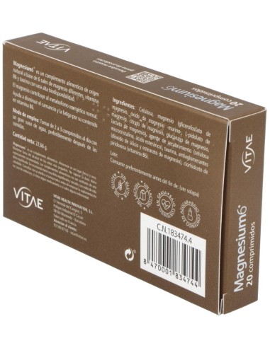 Magnesium-6 20Comp. de Vitae