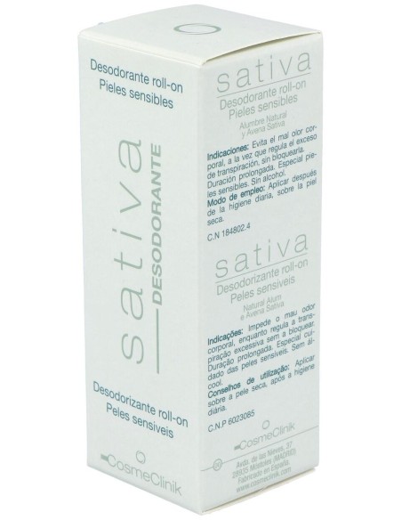 Cosmeclinik Sativa Desodorante Roll-On 75Ml. de Sativa