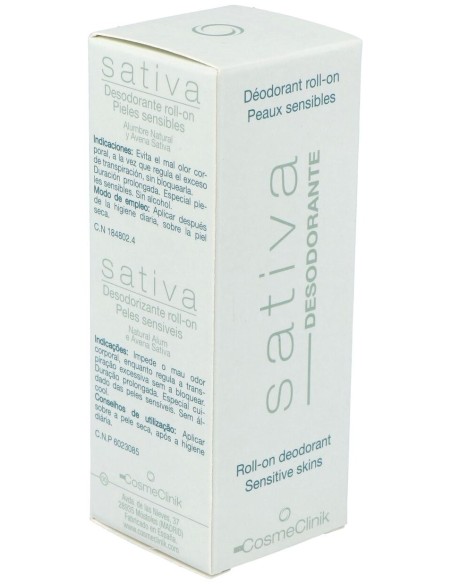 Cosmeclinik Sativa Desodorante Roll-On 75Ml. de Sativa