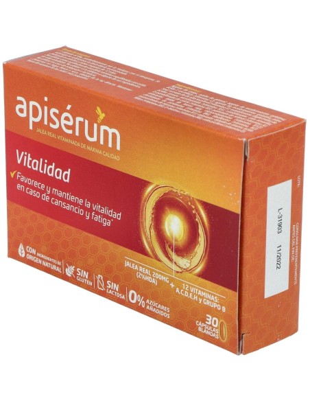 Apiserum Vitalidad 30Cap. de Apiserum