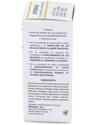 Atespag Polichrestum Atemperans 50Ml. de Heliosar