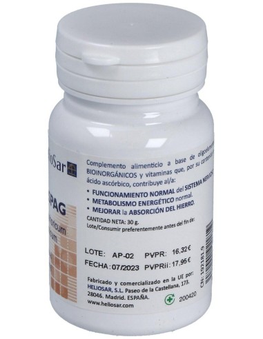 Foskaspag Kalium Phosphoricum 60Cap. de Heliosar