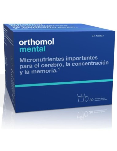 Orthomol Mental 30Sbrs+Caps. de Orthomol