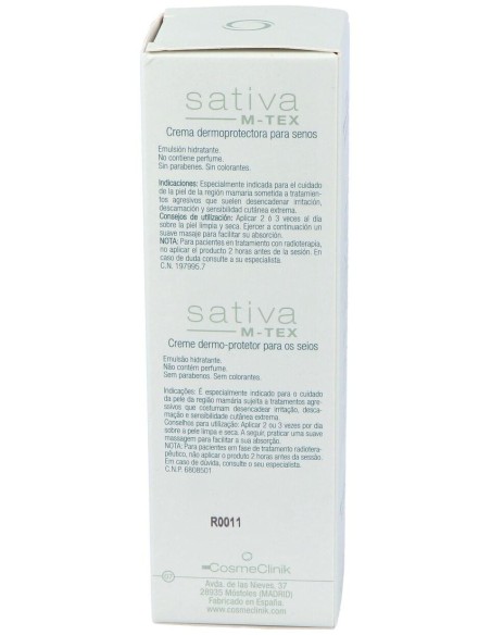 Cosmeclinik Sativa M-Tex 100Ml. de Sativa