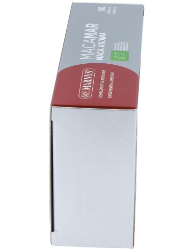 Macamar Maca Andina (Rojay Negra) Bio 60 Cápsulas Vegetales Marnys