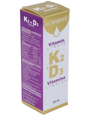 Vitamina K2   D3 30Ml. de Marnys