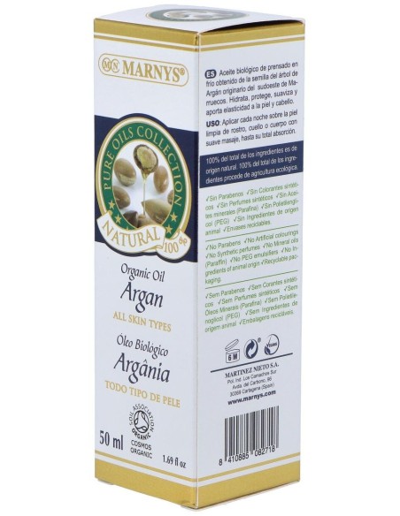 Aceite De Argan Biologico Spray 50Ml. de Marnys