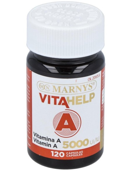 Vitahelp Vitamina A 5000Ui 120Cap. de Marnys