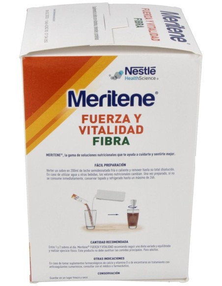 Meritene Fibra Chocolate 14Sbrs. de Meritene