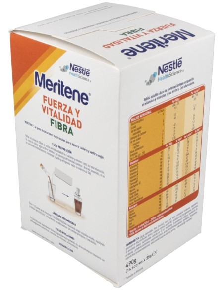 Meritene Fibra Chocolate 14Sbrs. de Meritene