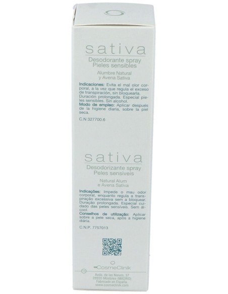 Cosmeclinik Sativa Desodorante Spray 125Ml. de Sativa