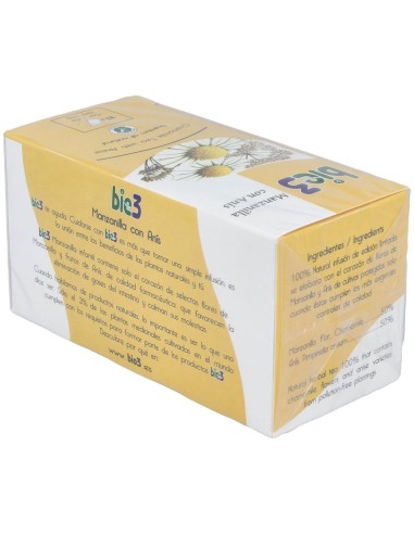 Bie3 Manzanilla Con Anis Infusion 25Sbrs. de Bie 3