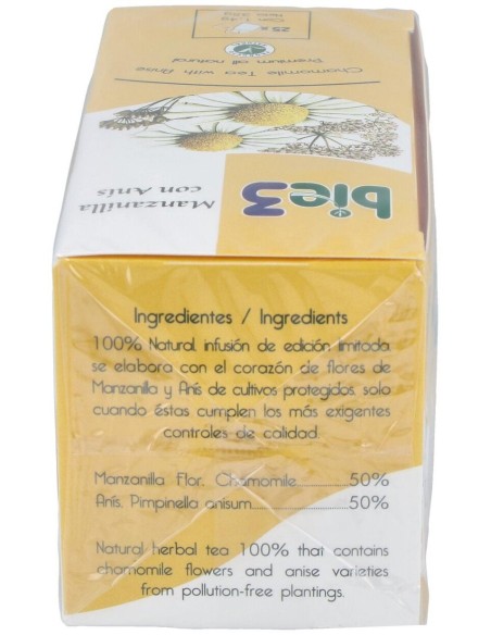 Bie3 Manzanilla Con Anis Infusion 25Sbrs. de Bie 3