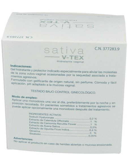 Cosmeclinik Sativa V-Tex 16Pipetas de Sativa