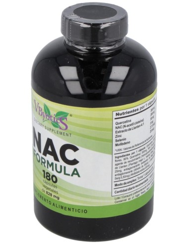 Nac Formula 828mg 180 Capsulas de Vbyotics