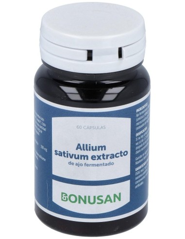 Allium Sativum Ext. Ajo Fermentado 60Cap. de Bonusan