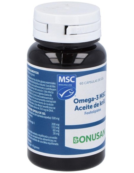 Omega 3 Msc Aceite De Kril 60Cap. de Bonusan