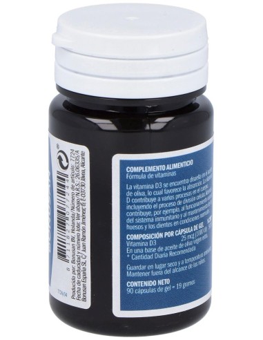 Vitamina D3 25Mcg/1000Ui 90Cap. de Bonusan