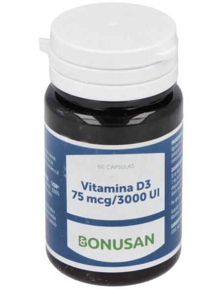 Vitamina D3 75Mcg/3000Ui 60Perlas de Bonusan