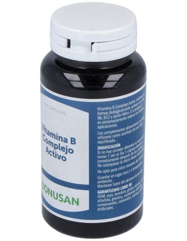 Vitamina B Complejo Activo 60Comp. de Bonusan