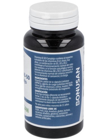 Vitamina B-50 Complejo 60Vcap. de Bonusan