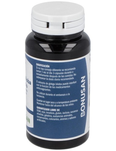 Ginkgo Biloba Extracto 90Vcap. de Bonusan