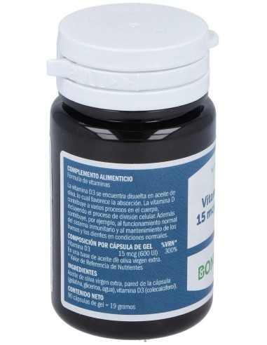 Vitamina D3 15Mcg. 90Cap. de Bonusan