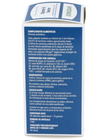Bacteri 8 Senior (Extensis) 28Cap. de Bonusan