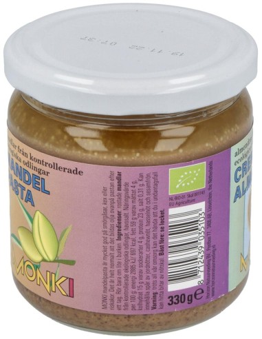 Crema De Almendra Bio 330 g  de Monki