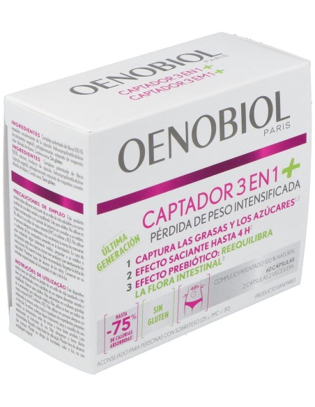 Oenobiol Captador 3 En 1 Plus 60Comp. de Oenobiol