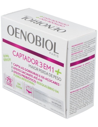 Oenobiol Captador 3 En 1 Plus 60Comp. de Oenobiol