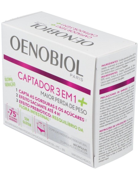 Oenobiol Captador 3 En 1 Plus 60Comp. de Oenobiol