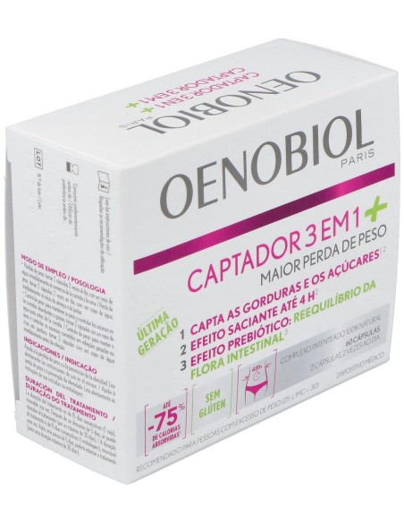 Oenobiol Captador 3 En 1 Plus 60Comp. de Oenobiol