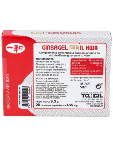 Ginsagel Il Hwa 20Cap. de Tongil