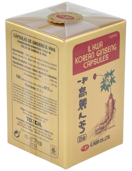 Ginseng Il Hwa 100Cap.Tarro de Tongil