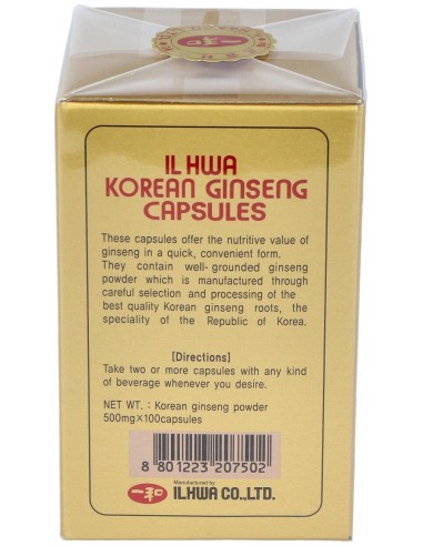 Ginseng Il Hwa 100Cap.Tarro de Tongil