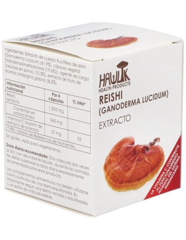 Reishi Extracto Puro 60Vcaps. de Hawlik