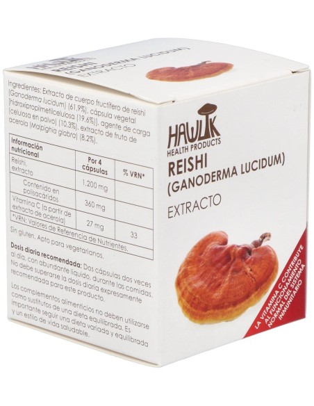 Reishi Extracto Puro 60Vcaps. de Hawlik