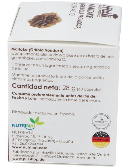 Maitake Extracto Puro 60Vcaps. de Hawlik