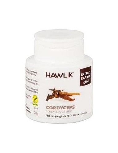 Córdiceps (Cordyceps Sinensis). Extracto Puro. Bio 60 Vcáps de Hawlik