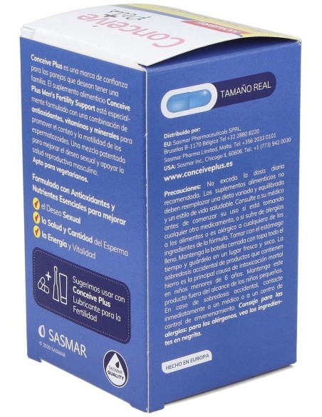 Conceive Plus Apoyo Fertilidad Masculina 60Cap de Sasmar