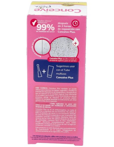 Lubricante Conceive Plus 8 Aplicadores Unidosi de Sasmar