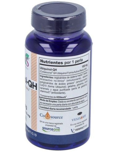 Ubiquinol Qh +Vesisorb 50Perlas de Vbyotics