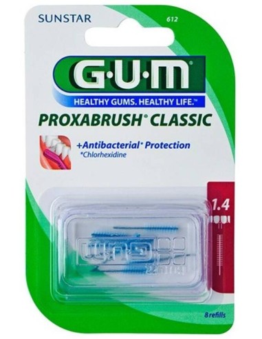 Recambio Cepillo Dental Cilíndrico 8Un 612 de Gum