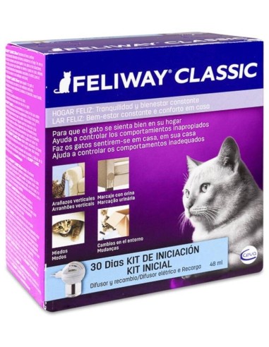 Feliway Classic Difusor+Recambio 48Ml. 1Mes de Ceva Vet