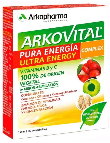 Arkovital Pura Energia Ultra 30Comp. de Arkopharma