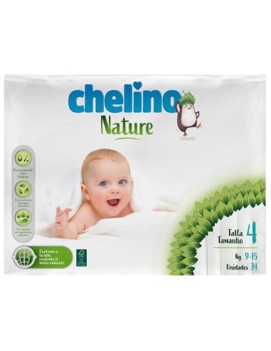 Chelino Pañal Inf Nature T/4 9-15Kg 34Un de Chelino